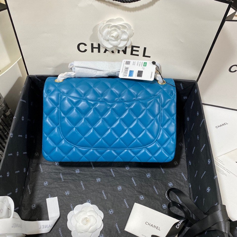 Chanel Classic Flap Jumbo In Dark Blue Lambskin