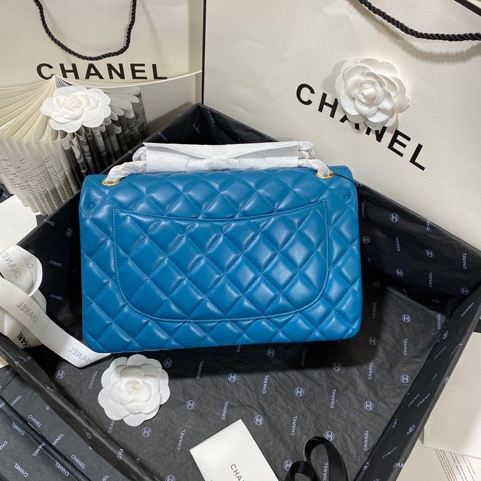 Chanel Classic Flap Jumbo In Dark Blue Lambskin