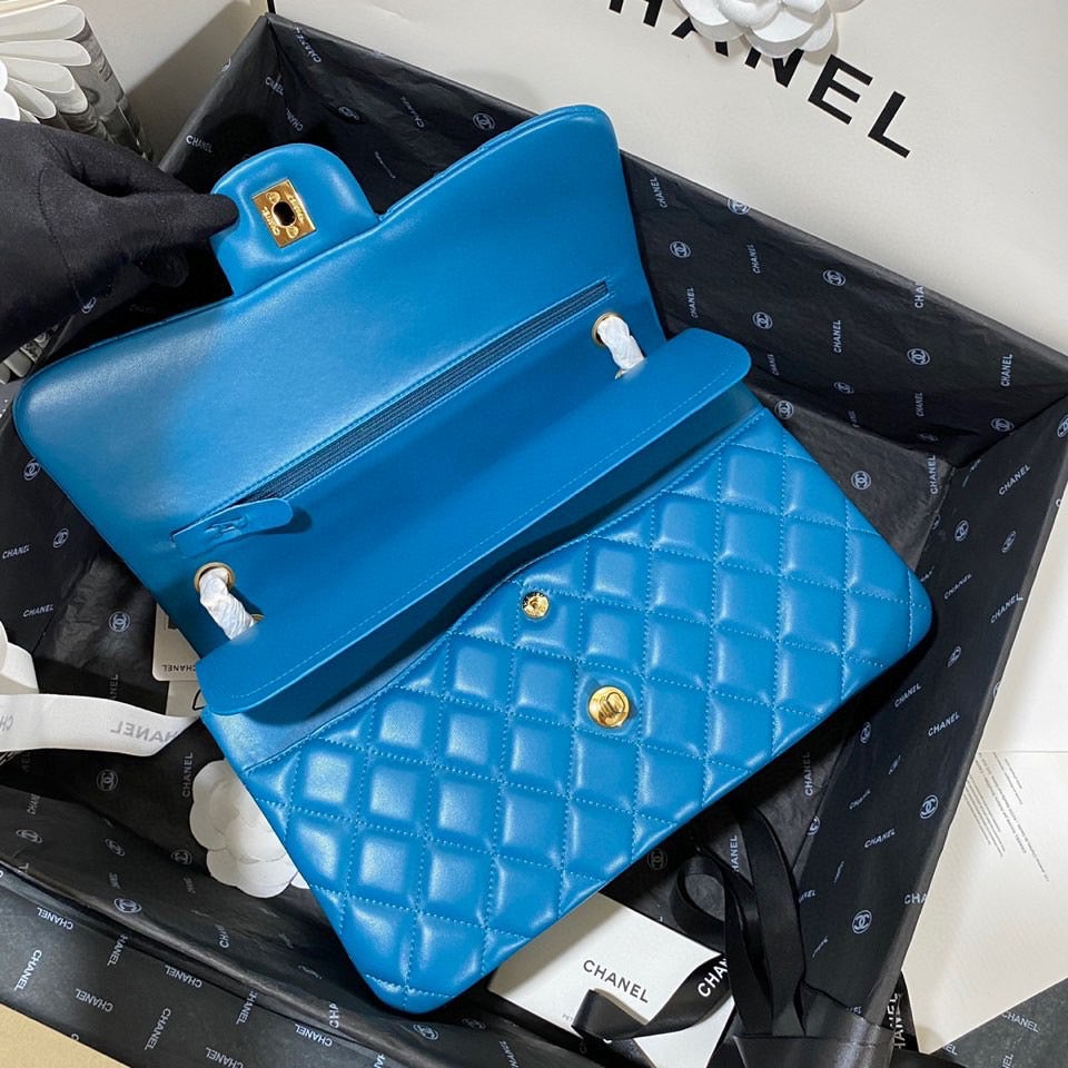 Chanel Classic Flap Jumbo In Dark Blue Lambskin