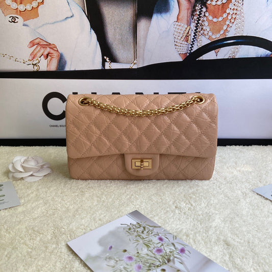 Chanel 2.55 Reissue 24 cm Flap Bag In Orange Pink