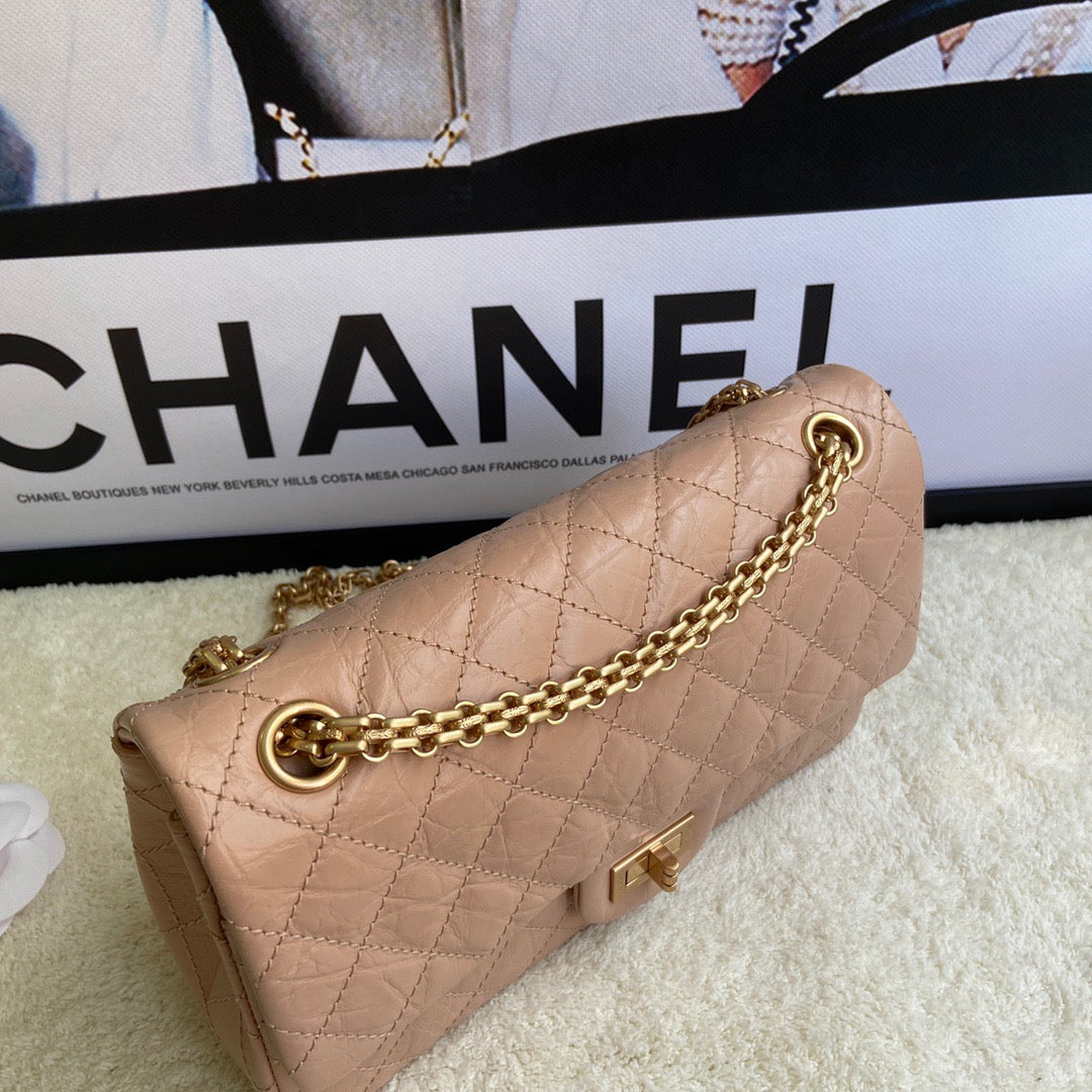 Chanel 2.55 Reissue 24 cm Flap Bag In Orange Pink