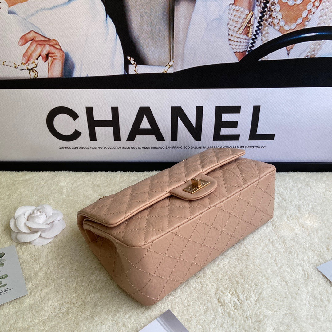 Chanel 2.55 Reissue 24 cm Flap Bag In Orange Pink