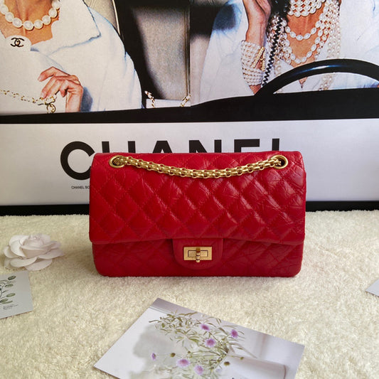 Chanel 2.55 Reissue 24 cm Flap Bag In Red