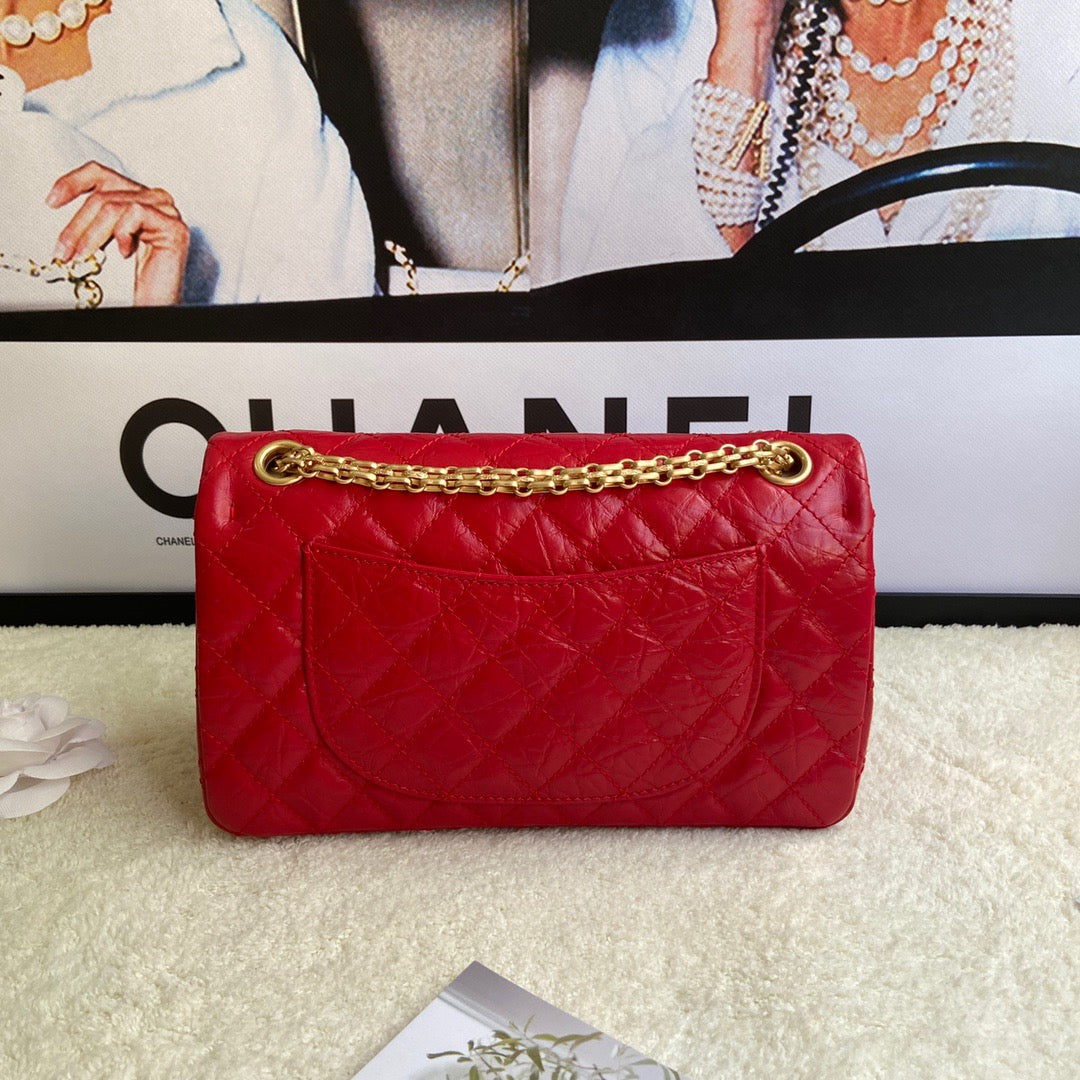 Chanel 2.55 Reissue 24 cm Flap Bag In Red