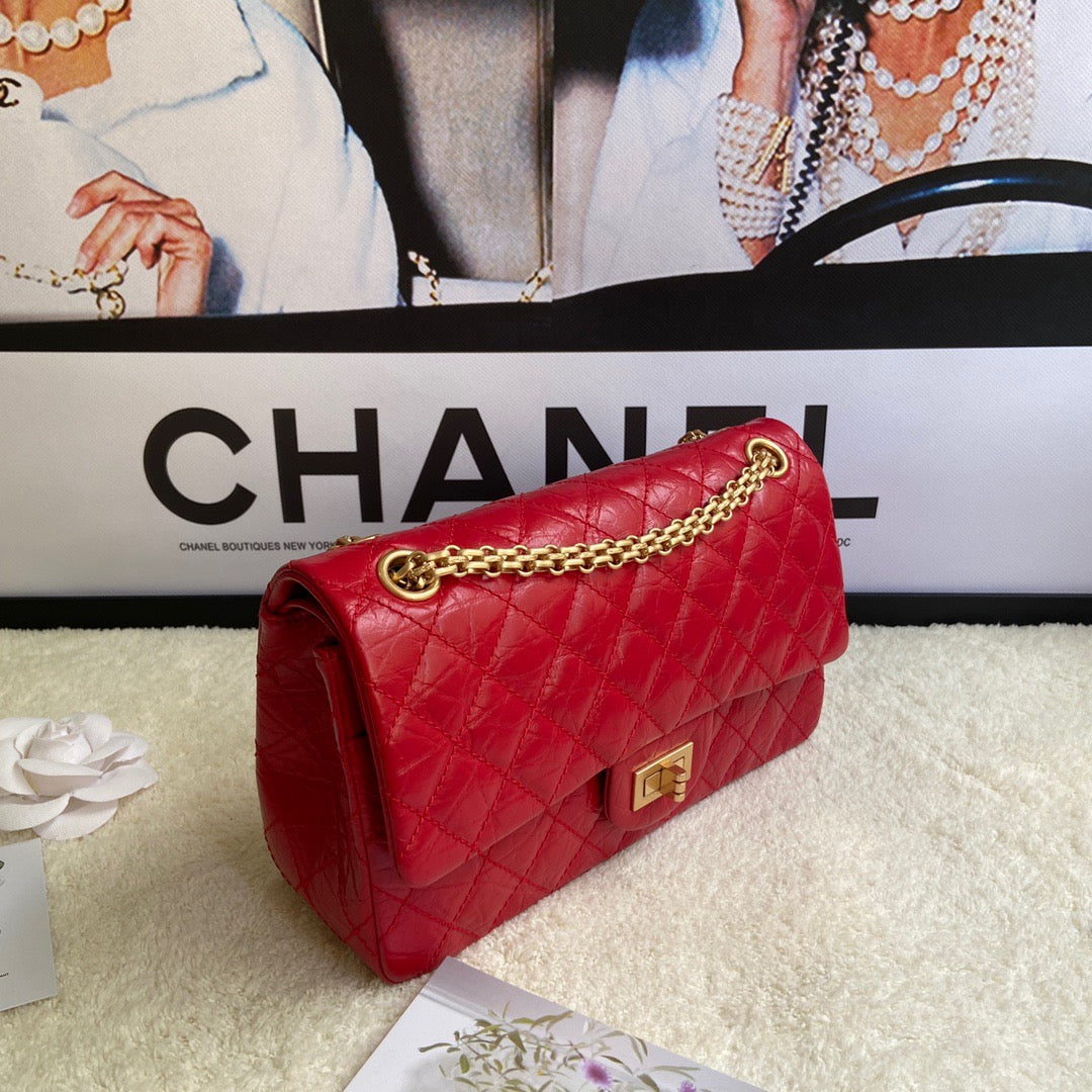 Chanel 2.55 Reissue 24 cm Flap Bag In Red