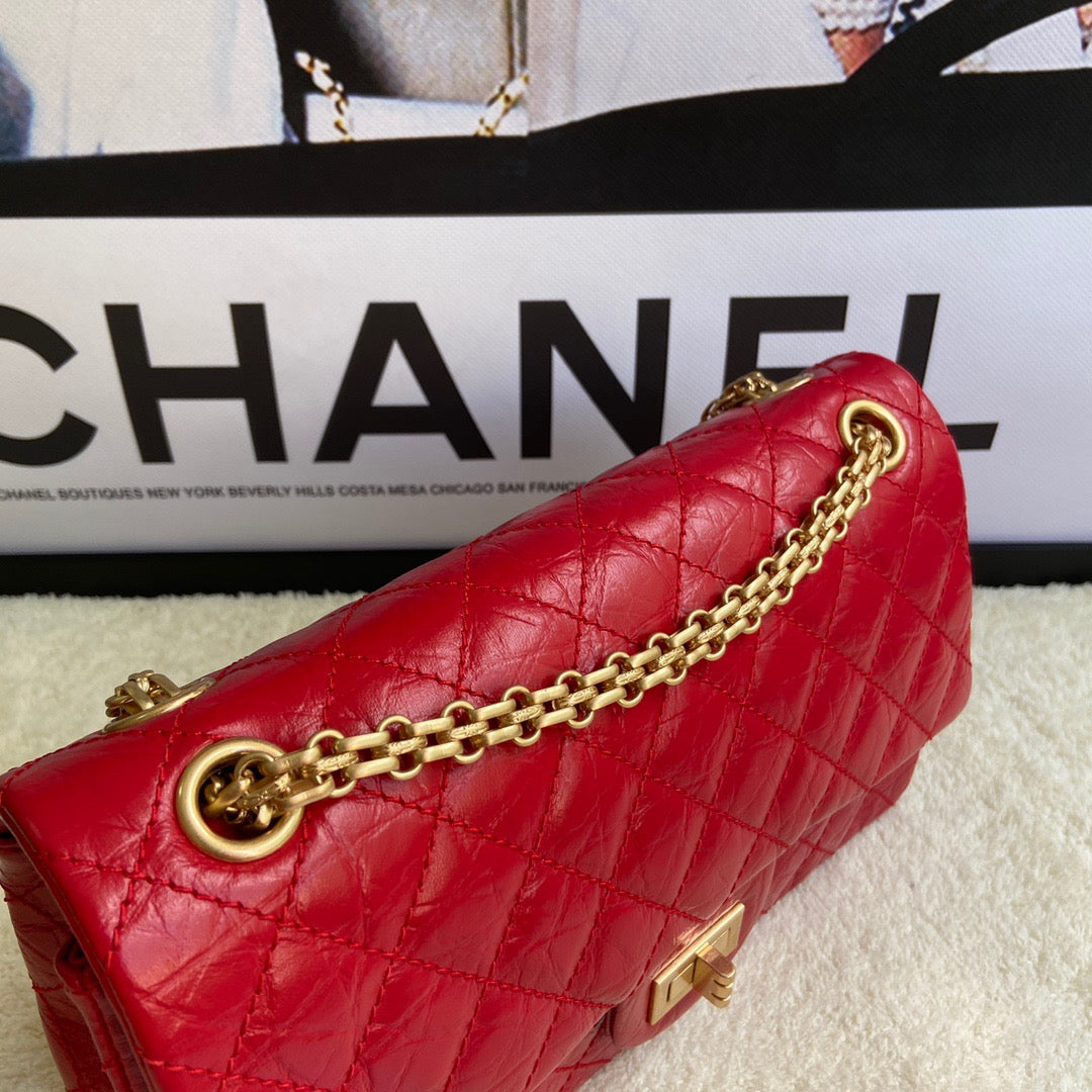 Chanel 2.55 Reissue 24 cm Flap Bag In Red