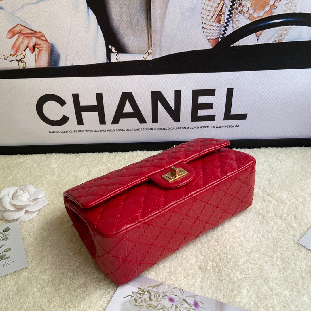 Chanel 2.55 Reissue 24 cm Flap Bag In Red