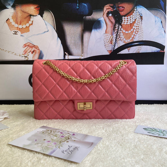 Chanel 2.55 Reissue 28 cm Flap Bag In  Pomegranate Red