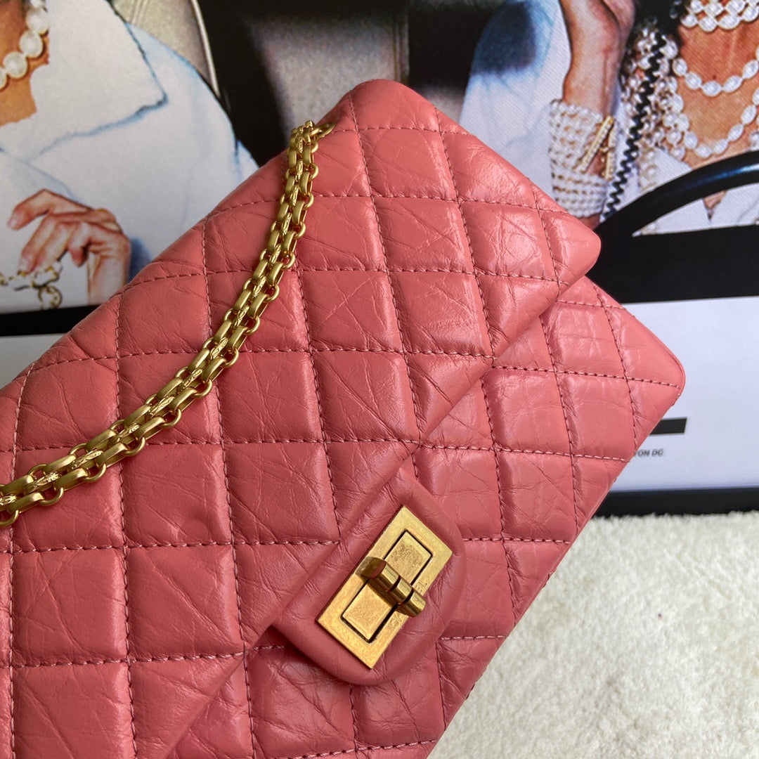 Chanel 2.55 Reissue 28 cm Flap Bag In  Pomegranate Red