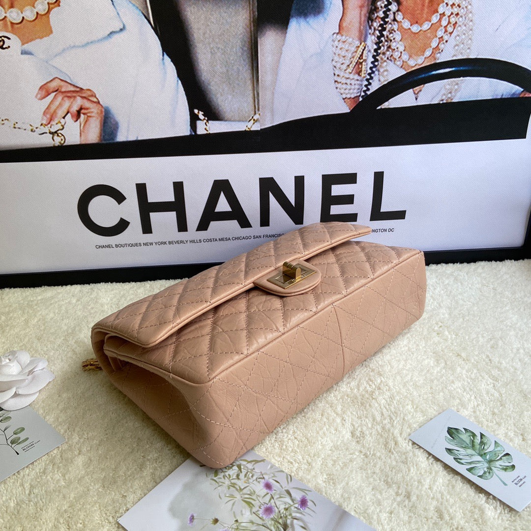 Chanel 2.55 Reissue 28 cm Flap Bag In Orange Pink