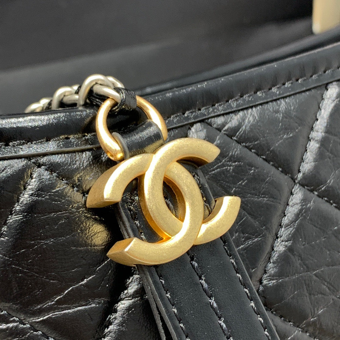 Chanel Gabrielle Hobo Bag In Black