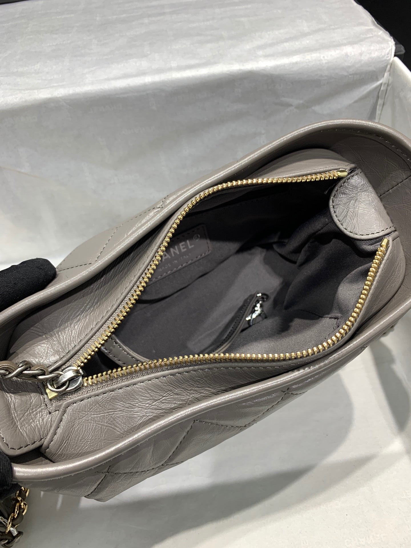 Chanel Gabrielle Hobo Bag In Gray