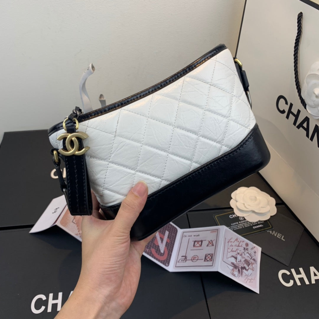 Chanel Gabrielle Hobo Bag In White