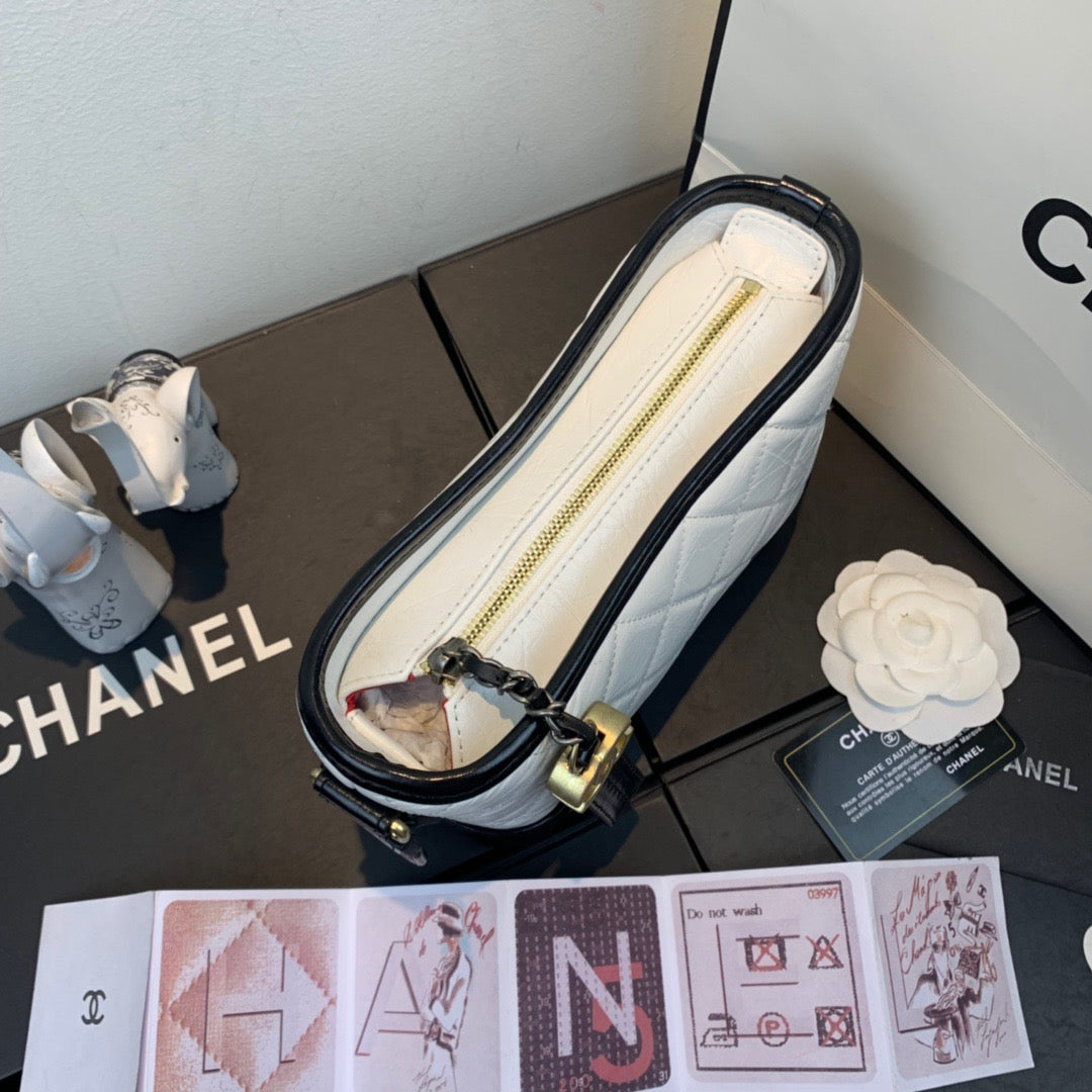 Chanel Gabrielle Hobo Bag In White