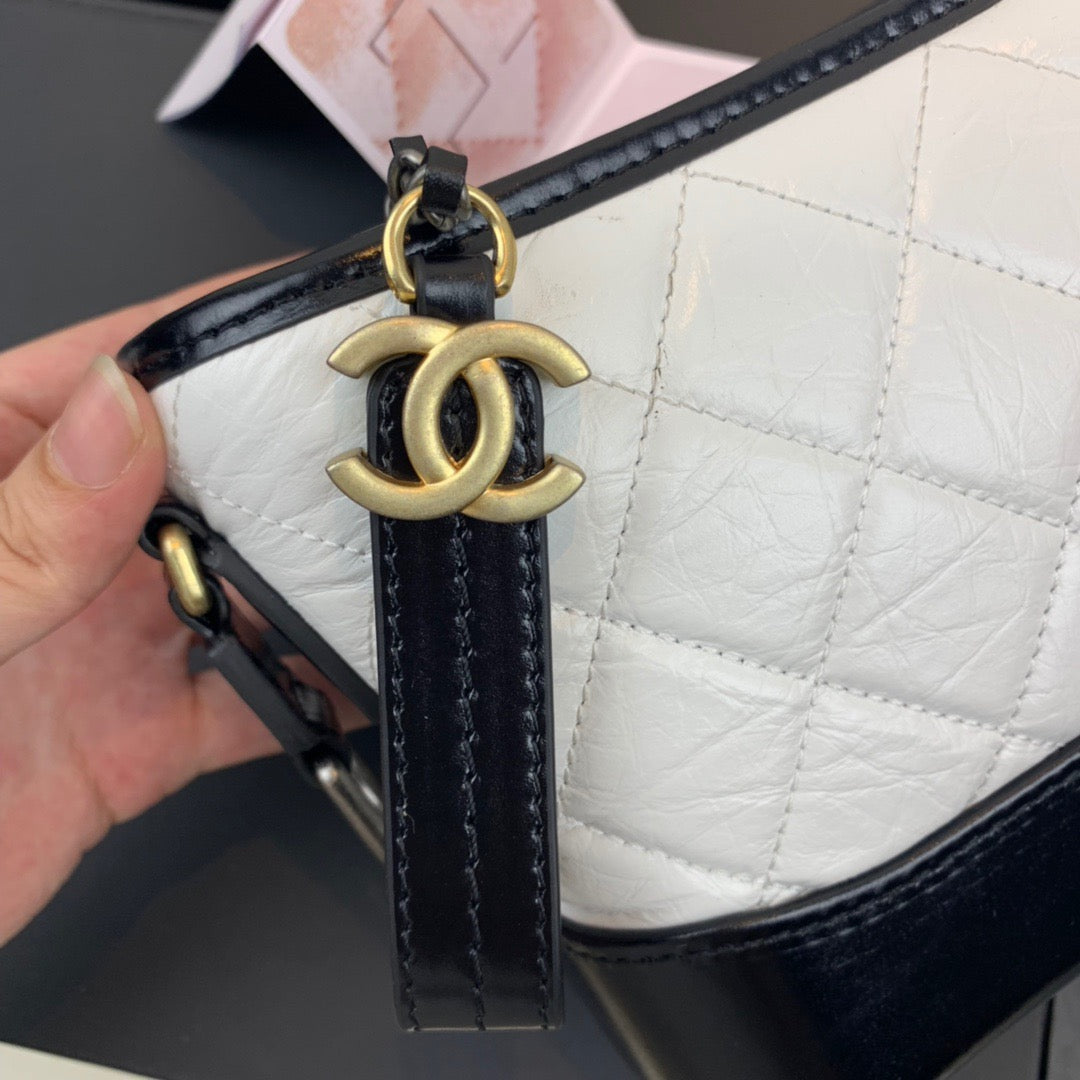 Chanel Gabrielle Hobo Bag In White