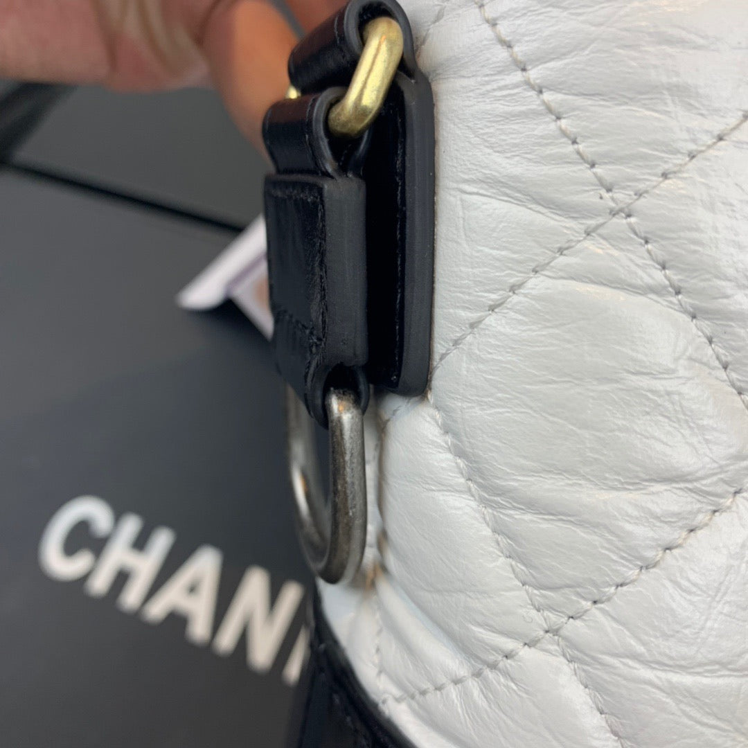 Chanel Gabrielle Hobo Bag In White