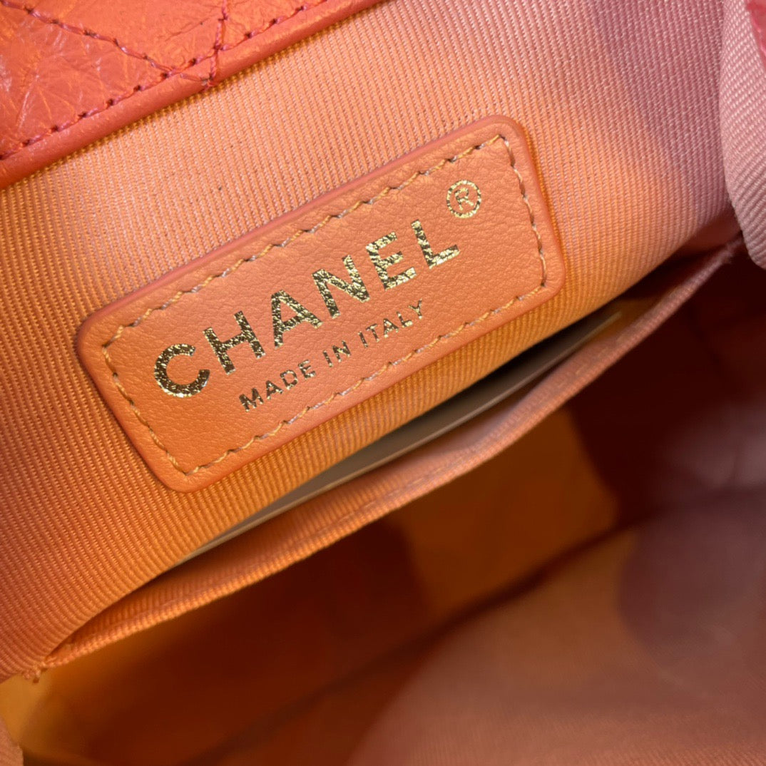 Chanel Backpack In Pink Calfskin Leather