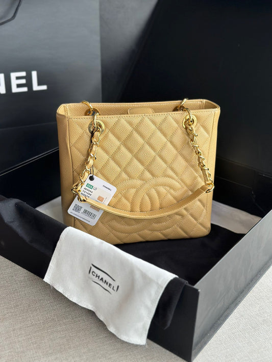 CHANEL Grand Shopping Tote In Yellow