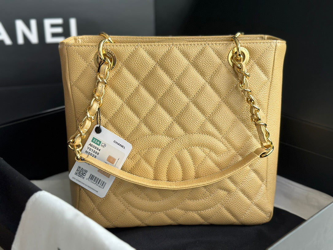 CHANEL Grand Shopping Tote In Yellow