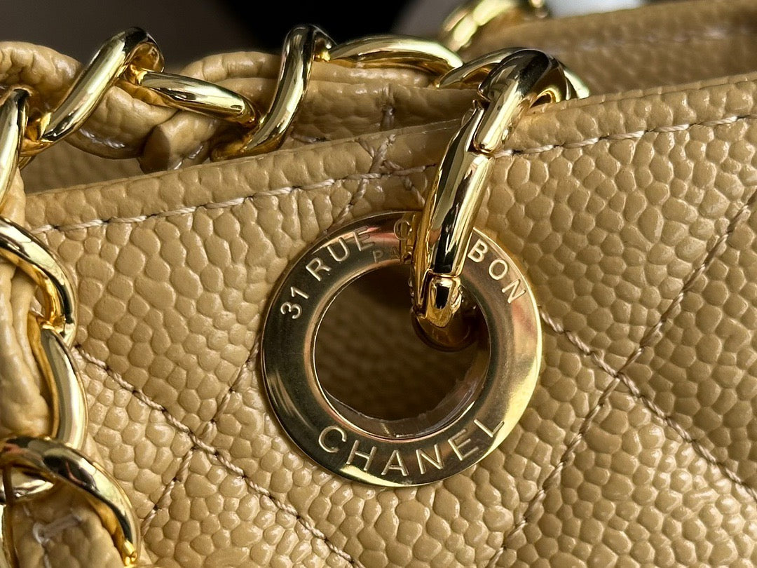 CHANEL Grand Shopping Tote In Yellow