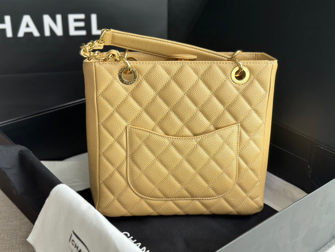 CHANEL Grand Shopping Tote In Yellow