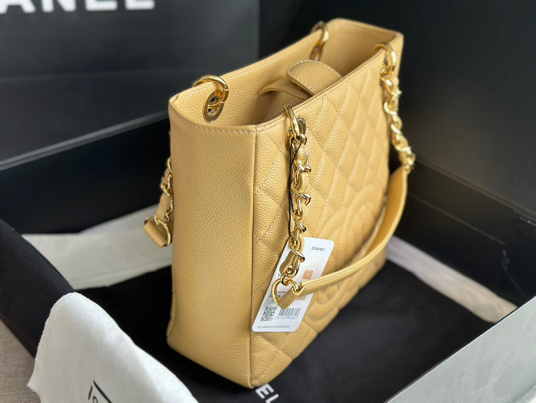 CHANEL Grand Shopping Tote In Yellow