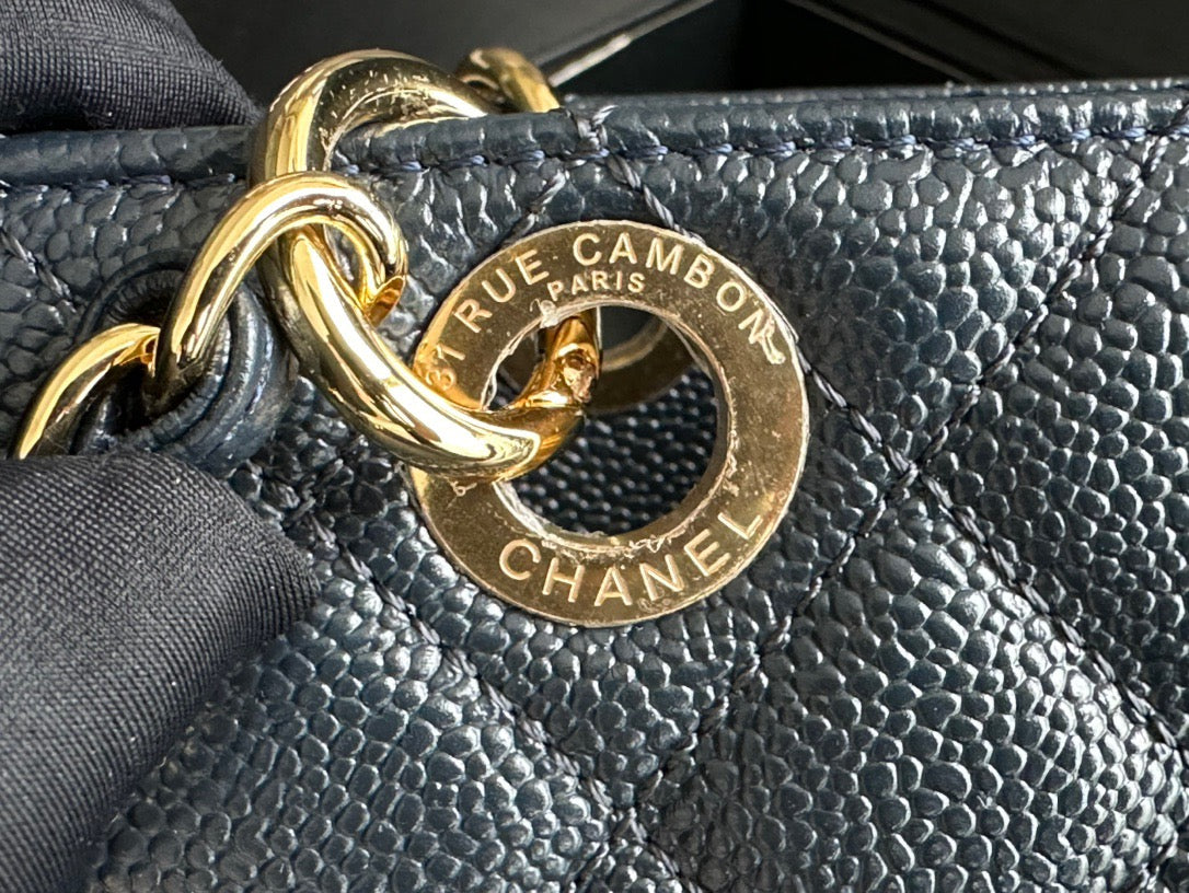 CHANEL Grand Shopping Tote In Light Blue