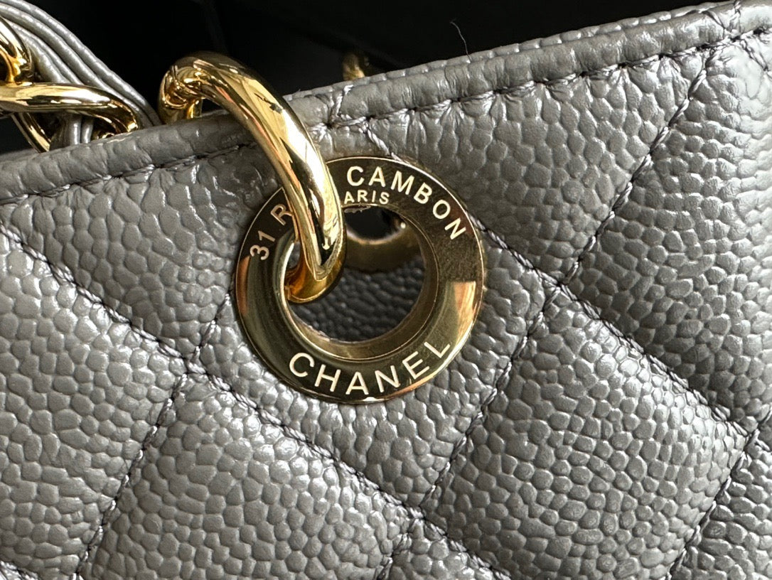 CHANEL Grand Shopping Tote In Gray