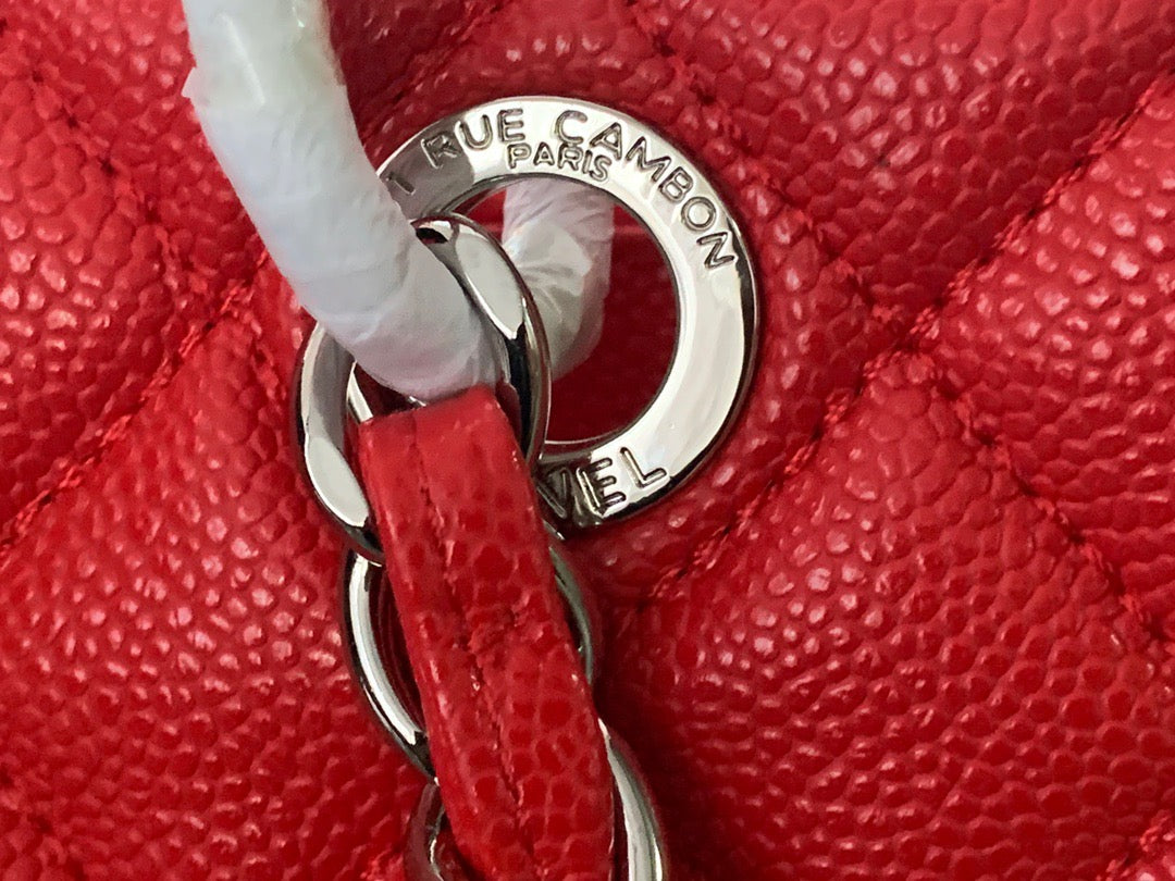 CHANEL Grand Shopping Tote In Red