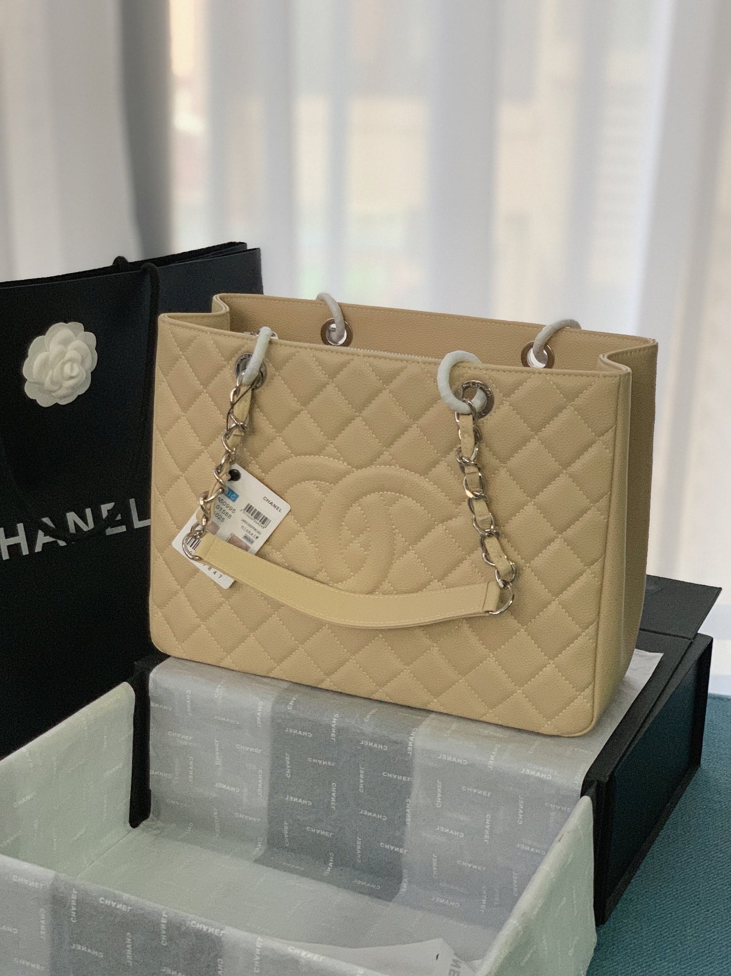 CHANEL Grand Shopping Tote In Yellow