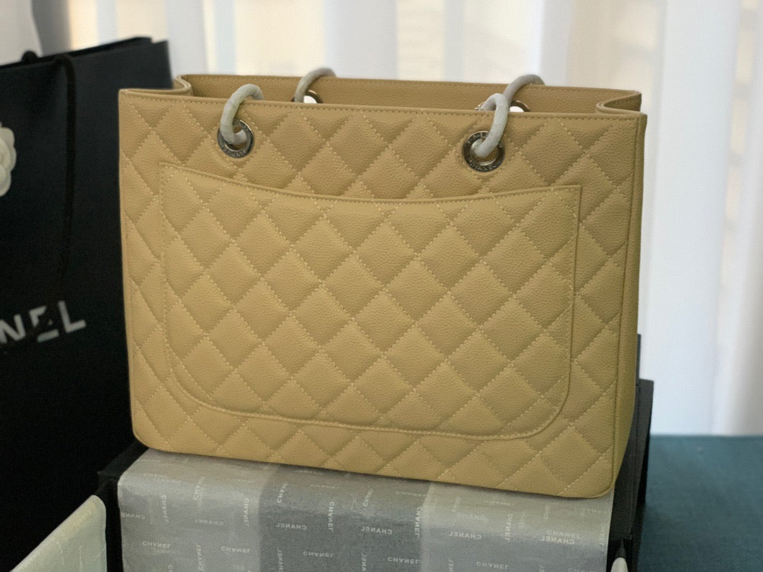 CHANEL Grand Shopping Tote In Yellow