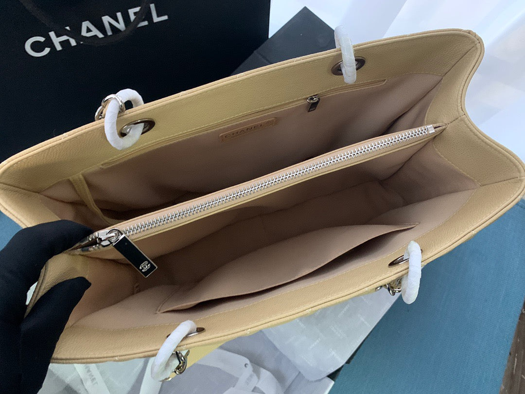 CHANEL Grand Shopping Tote In Yellow