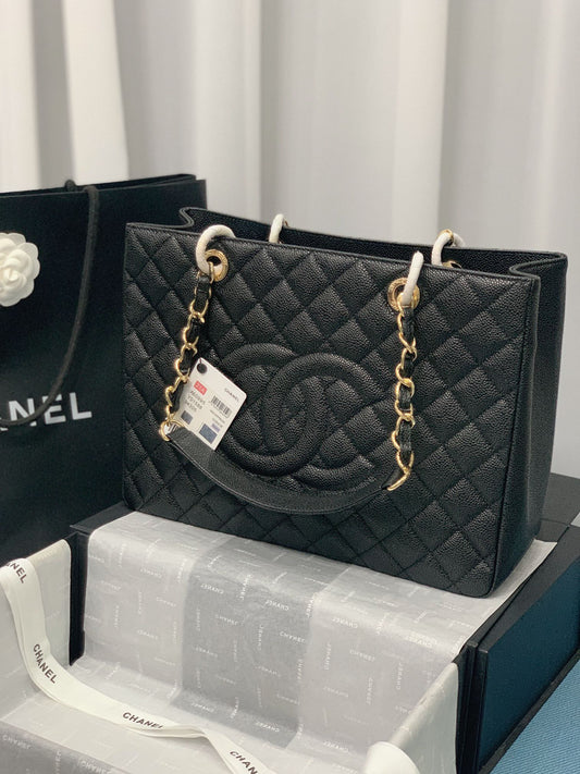 CHANEL Grand Shopping Tote In Black