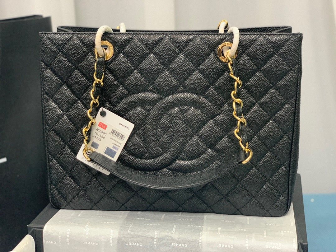 CHANEL Grand Shopping Tote In Black