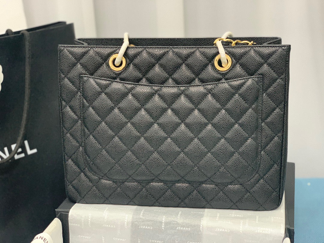 CHANEL Grand Shopping Tote In Black