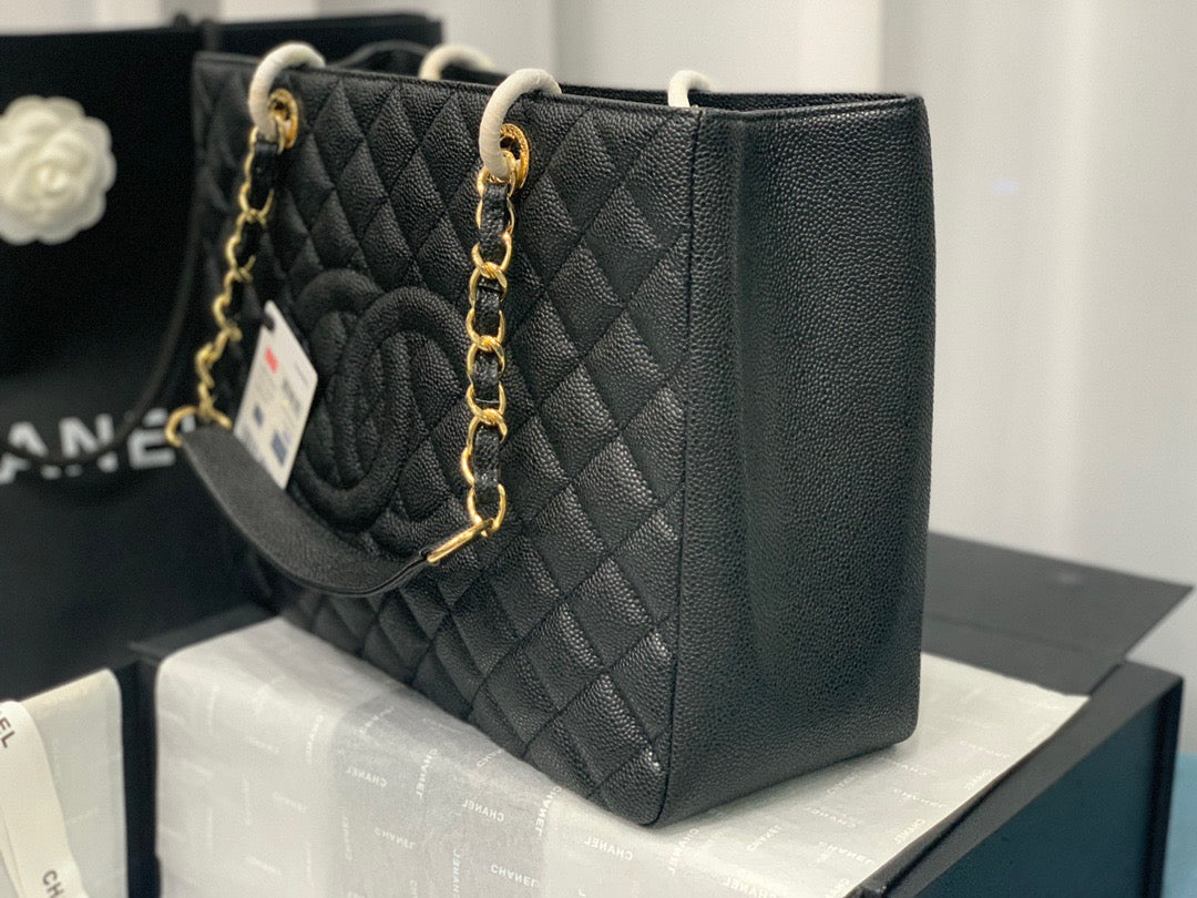 CHANEL Grand Shopping Tote In Black