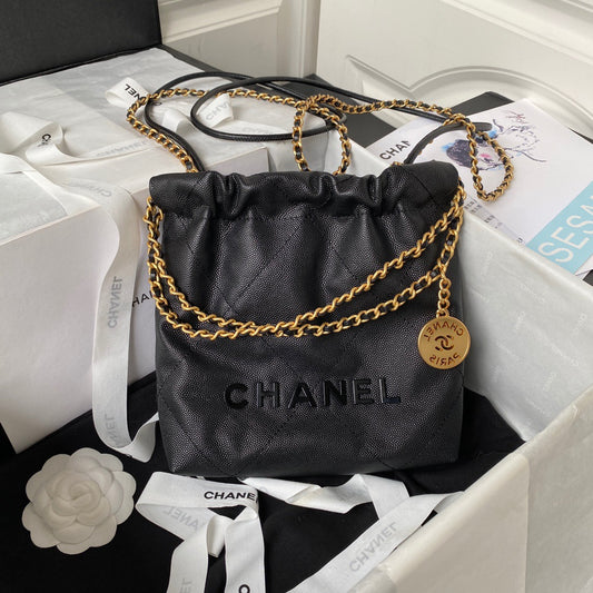 Chanel 22 Mini Bag In Black