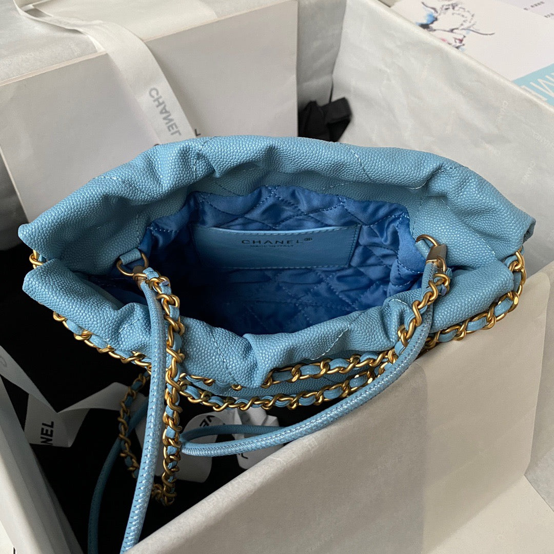 Chanel 22 Mini Bag In Blue