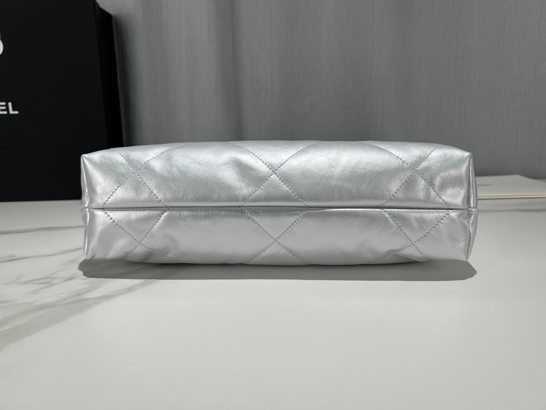 Chanel silver clutch clearance