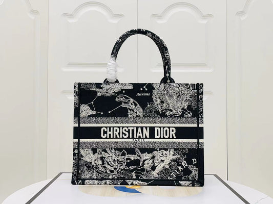 Dior Constellation Embroidery Series Medium Tote Bag