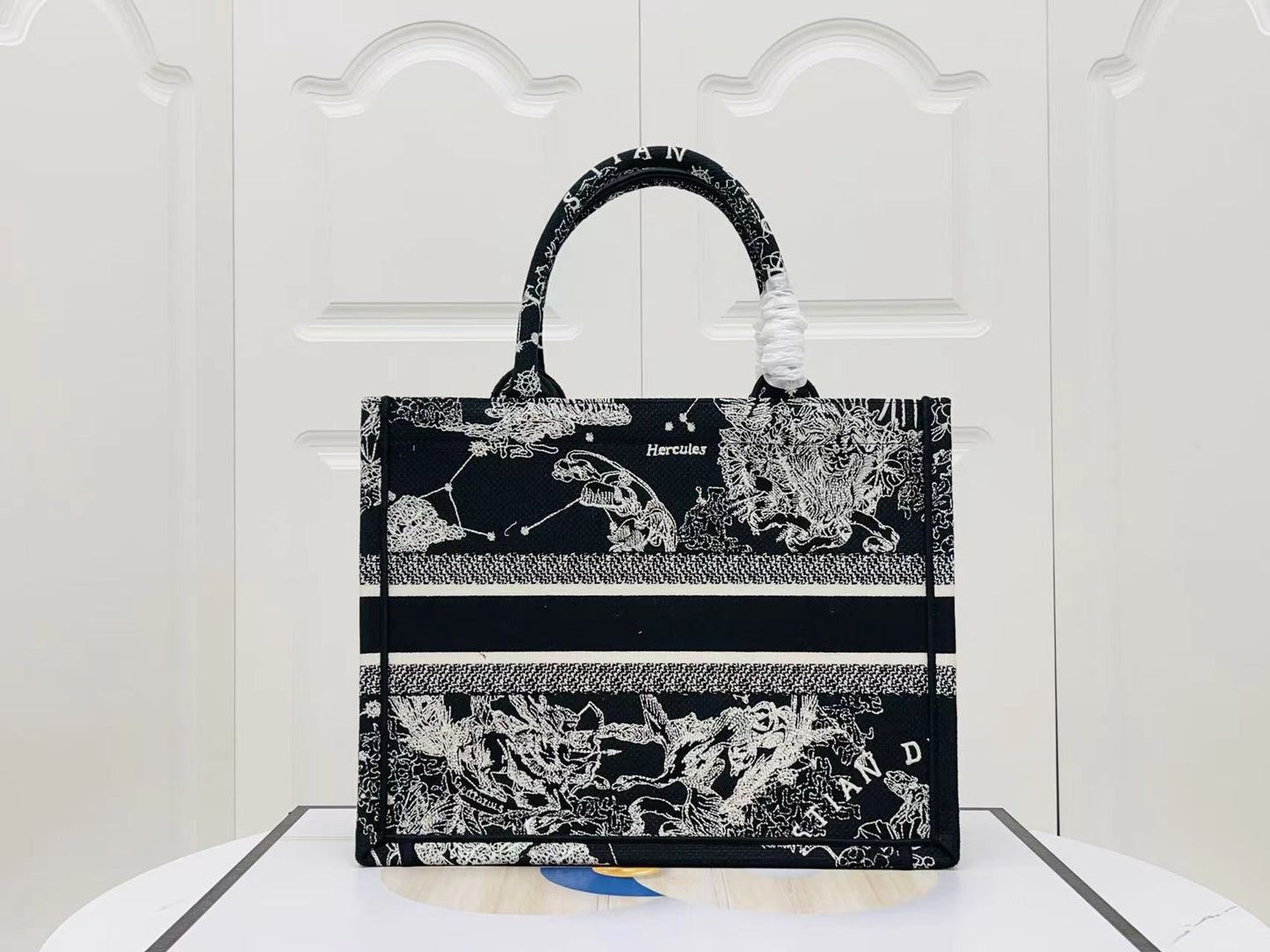 Dior Constellation Embroidery Series Medium Tote Bag