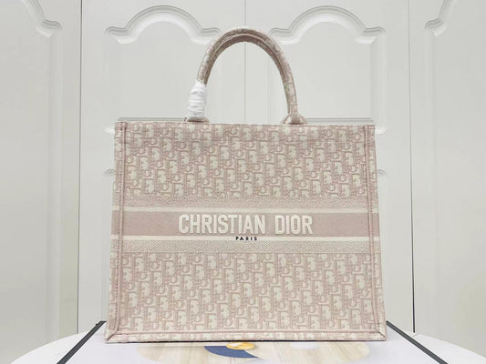 Dior Large Pink Presbyopia Book Tote Bag