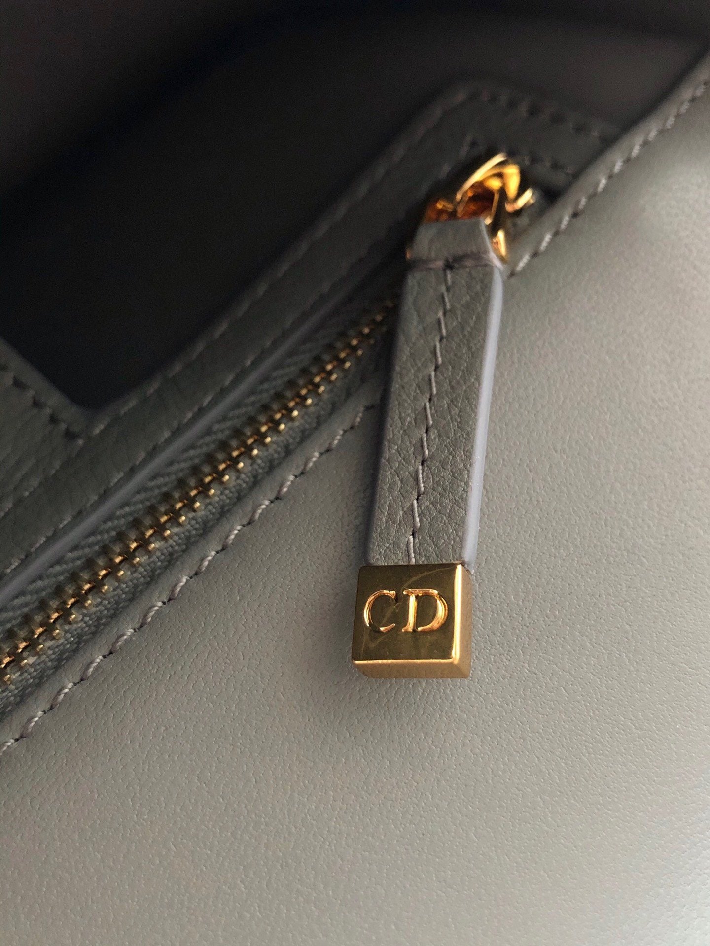 Dior Caro Small Bag In Light Green Cannage Calfskin