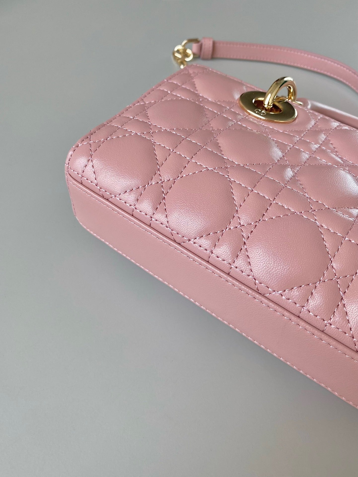 Dior Lady D-Joy Bag in Pink Cannage Calfskin