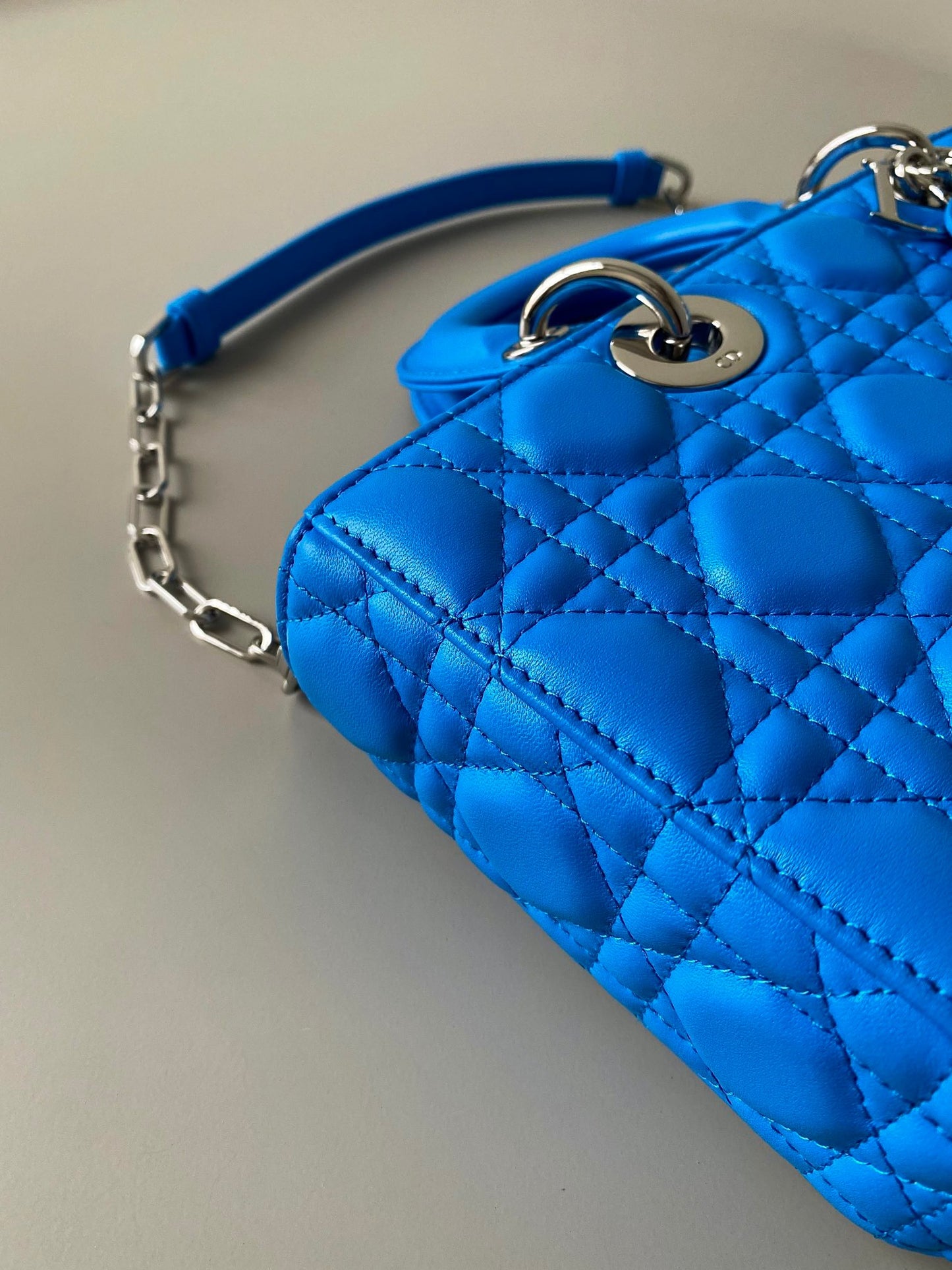 Dior Lady D-Joy Bag In Dark Blue Cannage Lambskin