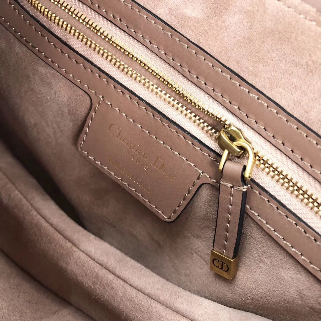 Dior Saddle Bag In Warm Taupe Smooth Calfskin