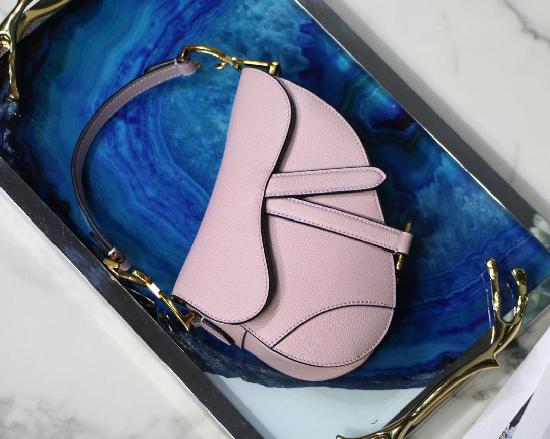 Dior Saddle Bag In Taro Purple Smooth Calfskin