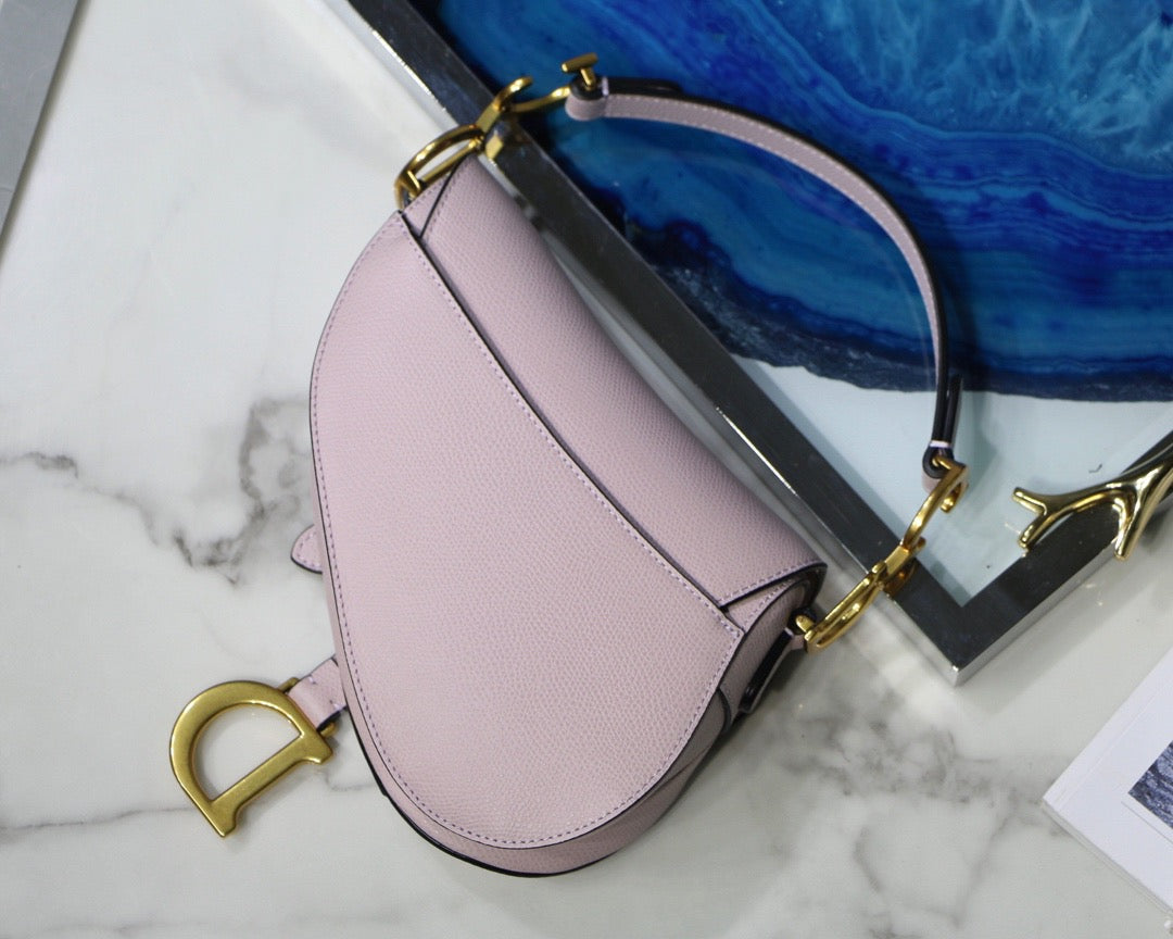 Dior Saddle Bag In Taro Purple Smooth Calfskin