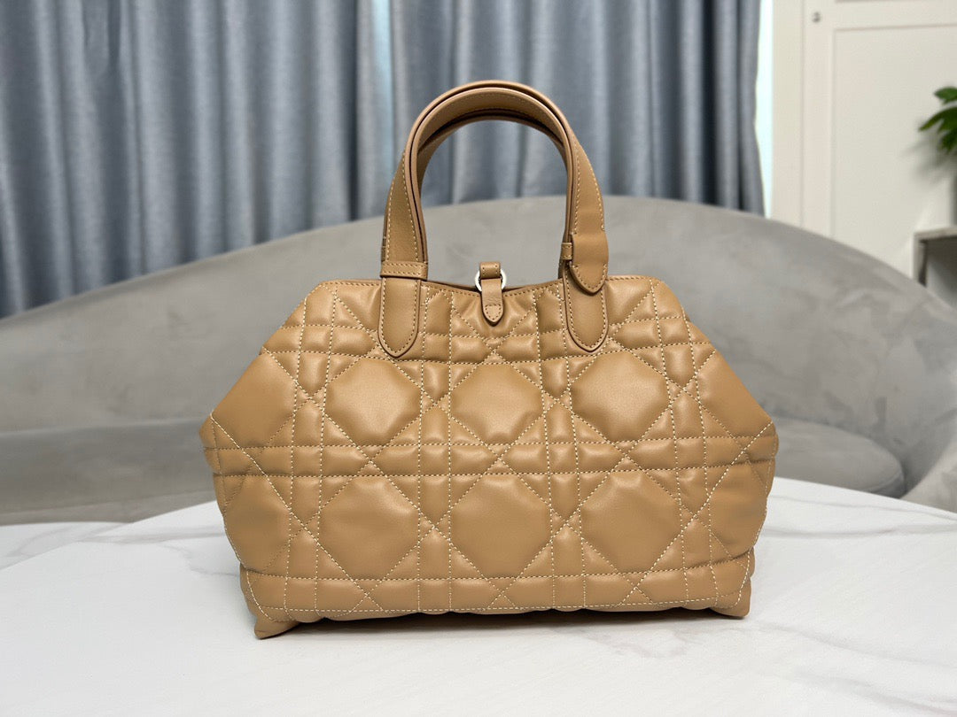 Dior Toujours Medium Bag in  Khaki Macrocannage Calfskin