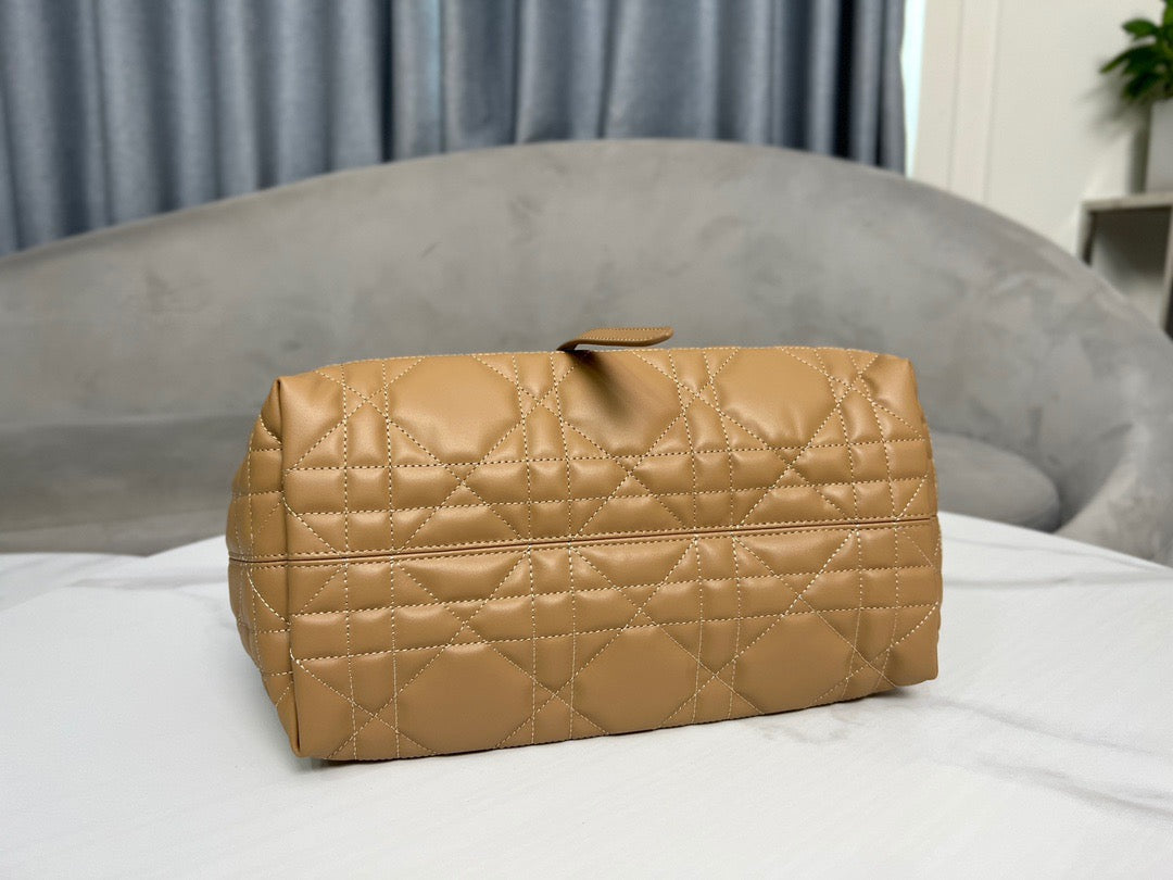 Dior Toujours Medium Bag in  Khaki Macrocannage Calfskin